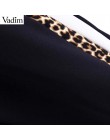 Vadim kobiety chic leopard spodnie harem zwierząt wzór patchwork kieszenie w pasie kobiece spodnie typu casual pantalones KA376