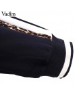 Vadim kobiety chic leopard spodnie harem zwierząt wzór patchwork kieszenie w pasie kobiece spodnie typu casual pantalones KA376