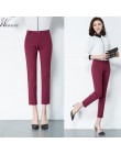 Wiosna kobiet dorywczo cukierki ołówek spodnie 2018 nowy moda slim elastyczne spodnie bawełniane kobiety stałe 20 kolor plus roz