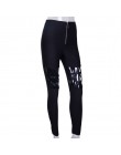 Moda Punk Gothic spodnie damskie legginsy drążą pięcioramienna gwiazda spodnie Harajuku Streetwear czarny