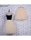 6 warstw 65 cm moda spódnica tiulowa plisowane spódniczki tutu kobiet Lolita halka druhna Vintage spódnica trzy czwarte jupiter 