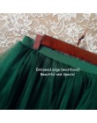 5 warstw 65 cm Midi Tulle spódnica Gothic wysokiej talii plisowana spódnica kobiet 2019 lato faldas jupiter femme saia spodnica