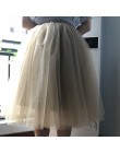 6 warstw 65 cm moda spódnica tiulowa plisowane spódniczki tutu kobiet Lolita halka druhna Vintage spódnica trzy czwarte jupiter 