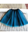 Gothic 5 warstw 65 cm Mix kolorów Tutu Tulle spódnica kobiety Streetwear wysokiej talii plisowane spódnice midi spudniczki jupit