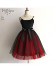 Gothic 5 warstw 65 cm Mix kolorów Tutu Tulle spódnica kobiety Streetwear wysokiej talii plisowane spódnice midi spudniczki jupit