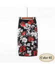 Moda wiosna lato styl spódnica ołówkowa kobiet wysokiej talii zielone spódnice w stylu Vintage elegancki Bodycon kwiatowy Print 