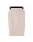 Kobiety spódnice zamszowe stałe spódnica ołówkowa kobieta jesień zima wysoka talia Bodycon w stylu Vintage podział grube elastyc