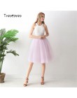 Gothic 5 warstw 65 cm Mix kolorów Tutu Tulle spódnica kobiety Streetwear wysokiej talii plisowane spódnice midi spudniczki jupit