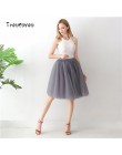 Gothic 5 warstw 65 cm Mix kolorów Tutu Tulle spódnica kobiety Streetwear wysokiej talii plisowane spódnice midi spudniczki jupit