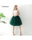 Gothic 5 warstw 65 cm Mix kolorów Tutu Tulle spódnica kobiety Streetwear wysokiej talii plisowane spódnice midi spudniczki jupit