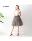 Gothic 5 warstw 65 cm Mix kolorów Tutu Tulle spódnica kobiety Streetwear wysokiej talii plisowane spódnice midi spudniczki jupit