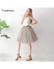 Gothic 5 warstw 65 cm Mix kolorów Tutu Tulle spódnica kobiety Streetwear wysokiej talii plisowane spódnice midi spudniczki jupit