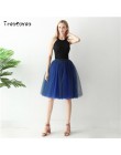 Gothic 5 warstw 65 cm Mix kolorów Tutu Tulle spódnica kobiety Streetwear wysokiej talii plisowane spódnice midi spudniczki jupit