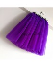Streetwear 5 warstwy 65 cm Midi plisowana spódnica kobiety Gothic wysokiej talii Tulle Skater spódnica rokjes dames ropa mujer 2
