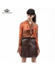 Bella filozofia 2019 zima wysokiej talii spódnica PU faux leather kobiety spódnica różowy żółty czarny zielony niebieska spódnic