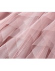 Modna elegancka spódnica damska letnia tiulowa z plisami zwiewne falbany z gumką w talii długa wizytowa