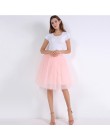 5 warstw 60 cm Midi Tulle spódnica księżniczka kobiet dorosłych Tutu moda odzież Faldas Saia Femininas jupiter lato w stylu