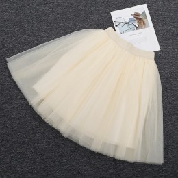 5 warstw 60 cm Midi Tulle spódnica księżniczka kobiet dorosłych Tutu moda odzież Faldas Saia Femininas jupiter lato w stylu