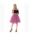 5 warstw 60 cm Midi Tulle spódnica księżniczka kobiet dorosłych Tutu moda odzież Faldas Saia Femininas jupiter lato w stylu