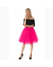 5 warstw 60 cm Midi Tulle spódnica księżniczka kobiet dorosłych Tutu moda odzież Faldas Saia Femininas jupiter lato w stylu