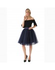 5 warstw 60 cm Midi Tulle spódnica księżniczka kobiet dorosłych Tutu moda odzież Faldas Saia Femininas jupiter lato w stylu