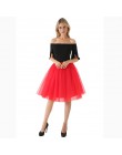 5 warstw 60 cm Midi Tulle spódnica księżniczka kobiet dorosłych Tutu moda odzież Faldas Saia Femininas jupiter lato w stylu