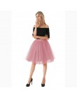 5 warstw 60 cm Midi Tulle spódnica księżniczka kobiet dorosłych Tutu moda odzież Faldas Saia Femininas jupiter lato w stylu