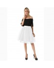 5 warstw 60 cm Midi Tulle spódnica księżniczka kobiet dorosłych Tutu moda odzież Faldas Saia Femininas jupiter lato w stylu