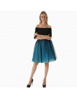 5 warstw 60 cm Midi Tulle spódnica księżniczka kobiet dorosłych Tutu moda odzież Faldas Saia Femininas jupiter lato w stylu