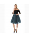 5 warstw 60 cm Midi Tulle spódnica księżniczka kobiet dorosłych Tutu moda odzież Faldas Saia Femininas jupiter lato w stylu