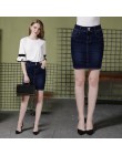 Damskie krótkie Denim spódnice dla kobiet Denim mini spódnica kobiet Plus Size spódnice kobiet bandaża Jeans spódnica z wysokiej