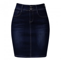 Damskie krótkie Denim spódnice dla kobiet Denim mini spódnica kobiet Plus Size spódnice kobiet bandaża Jeans spódnica z wysokiej