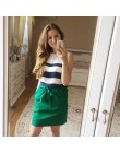 Nowa moda w stylu Vintage łuk Lace-Up Midi spódnice kobiety elegancka spódnica na co dzień kobiet linia elastyczna talia praca b