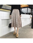 2019 lato jesień spódnice kobiety moda aksamitna linia plisowana Dot wspaniała kobieta na co dzień w pasie Midi spódnice streetw