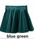 1 sztuk/partia darmowa wysyłka europejski styl kobieta moda faux skórzana spódnica plisowana krótka spódnica Mini 4 rozmiar 4 ko