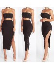 DICLOUD wysoka talia kobiety wiosna dzianiny spódnica moda Sexy wysokie dzielona lato Slim Fit długie spódnice maxi dla kobiet S