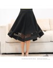2019 elegancki koreański wiosna spódnice kobiet Hepburn styl w stylu Vintage wysoka talia spódnica Tutu przestrzeń bawełna jakoś