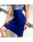 Kobiety Midi spódnice zamszowe stałe 7 kolory spódnica ołówkowa kobieta jesień zima wysoka talia Bodycon Vintage Suede podziel r