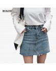 2019 Rugod nowych kobiet denim spódnica na co dzień styl lato gorąca sprzedaż kobiet Mini spódnice wysokiej talii Sexy Denim-lin