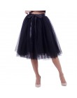 6 warstwy moda Tutu Tulle spódnica do kolan plisowana spódnica ślubne damskie spódnica Lolita Saia Faldas jupiter