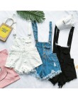 2018 Hot Vogue kobiety odzież Denim Playsuits bawełniany pasek pajacyki szorty luźne dorywczo kombinezony szorty pajacyki kobiet