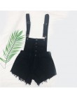 CbuCyi moda denimowe fartuchy dla kobiet kombinezon kobiet Denim pajacyki kobiet Playsuit Salopette paski kombinezony szorty paj