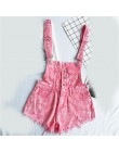 2018 Hot Vogue kobiety odzież Denim Playsuits bawełniany pasek pajacyki szorty luźne dorywczo kombinezony szorty pajacyki kobiet