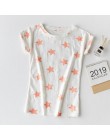 2019 nowy na co dzień z krótkim rękawem koszula shabby drukowana pięcioramienna gwiazda owoce cartoon damska koszulka