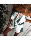 Kobiety kombinezon 2019 lato Sexy Slash Neck paski wzburzyć Body Femme druku Playsuit pajacyki plaża Body kombinezony dla kobiet