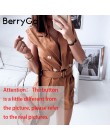 BerryGo kobiety pajacyki elegancki wstęgi khaki playsuit lato kobiet kombinezon biuro panie playsuit kieszenie przycisk zipper p