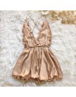 Moda damska seksowna bielizna nocna w stylu kombinezon pajacyki Clubwear Playsuit spodnie 3 kolor