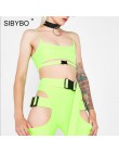 Sibybo drążą klamra Skinny Sexy Playsuit kobiety pasek bez rękawów lato dwuczęściowy zestaw kobiety plaża Casual krótki kombinez