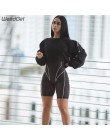 Weirdgirl kobiety kombinezony fitness na co dzień z długim rękawem kobiet kombinezony i ogrodniczki list skinny slim odzież spor