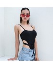 Weekeep Sexy czarnym paskiem kostium kąpielowy z wycięciami kobiety Backless Bodycon Romper kobiety 2018 lato Combinaison Femme 